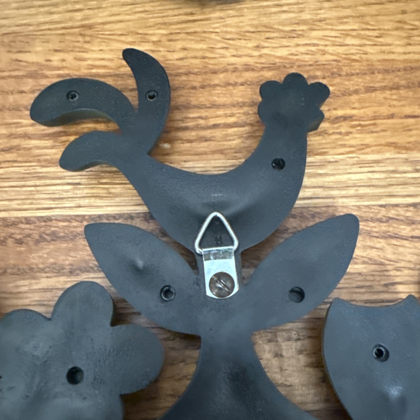 Vtg Set of 2 HOMCO Tree of Life Wall Plaques Boho Animals Flowers 14" x 13.5"