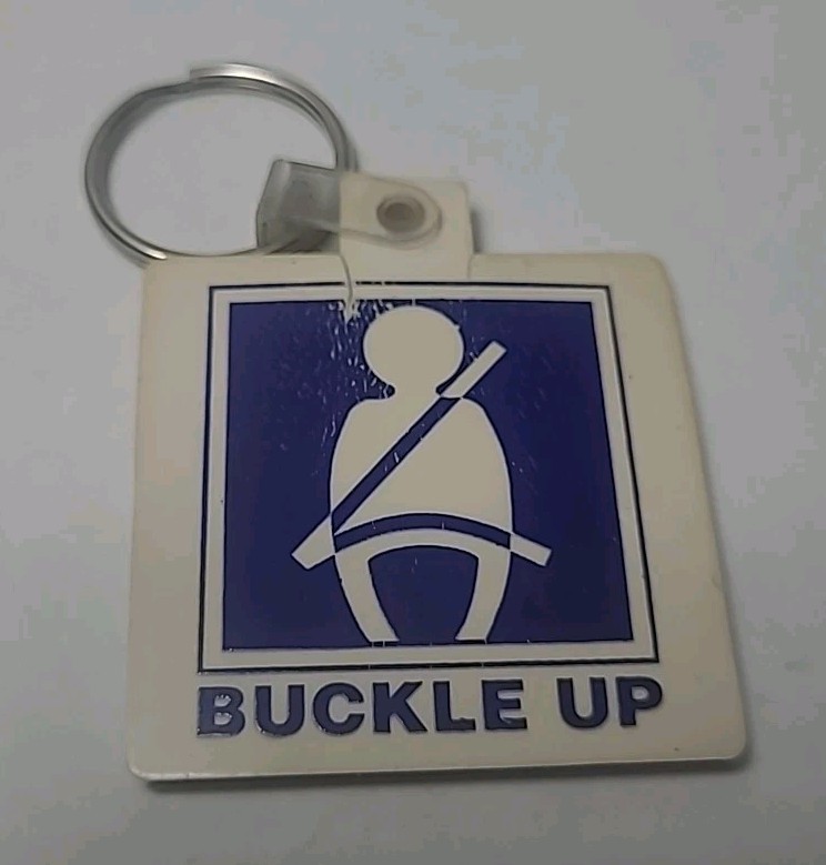 Vintage - GM Buckle Up - Keychain