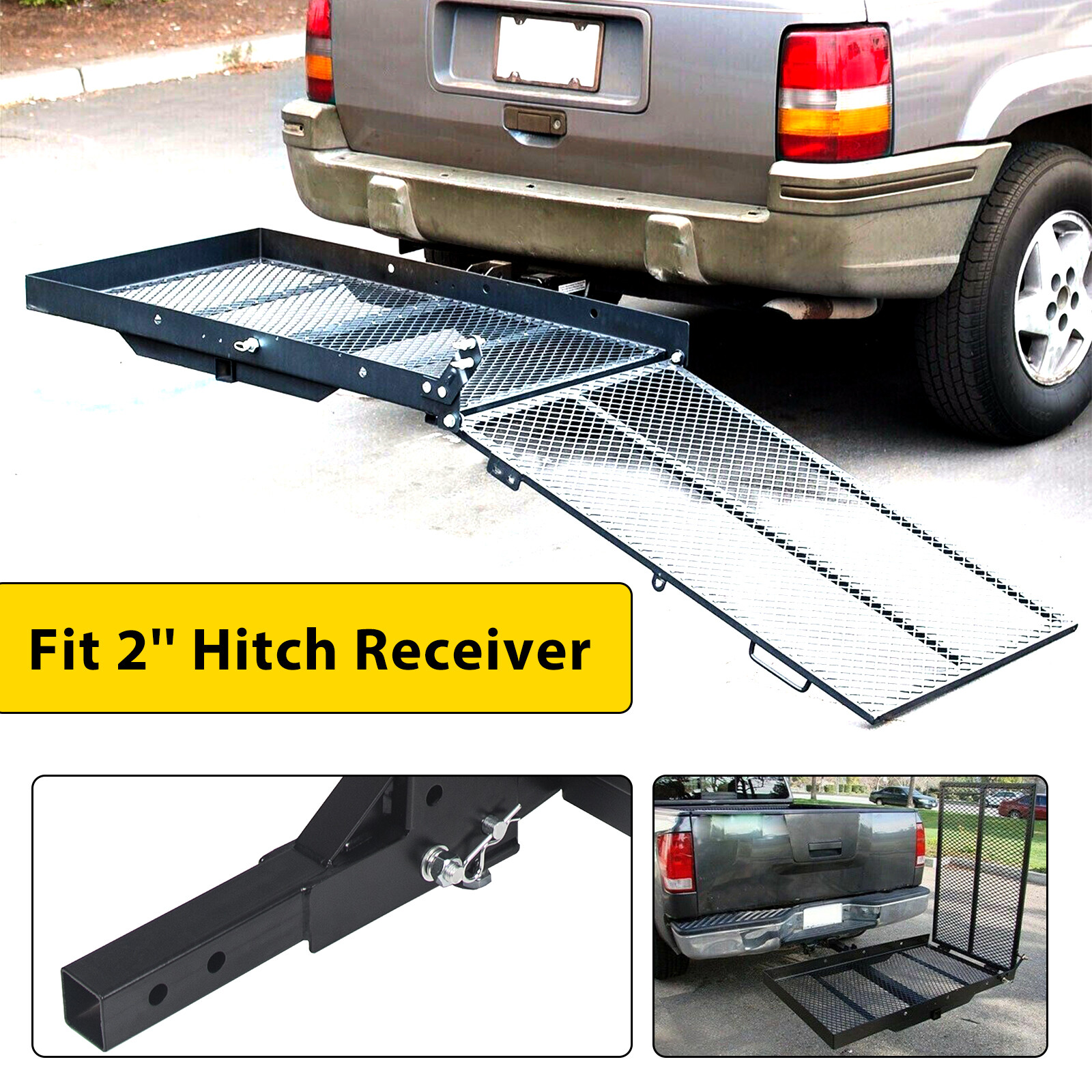 Mobility Carrier Wheelchair Scooter Rack Disability Medical Ramp Hitch Cargo