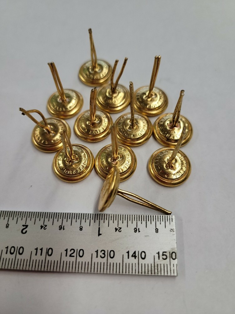 "S" Monogram Hat Prong Buttons 12ct.