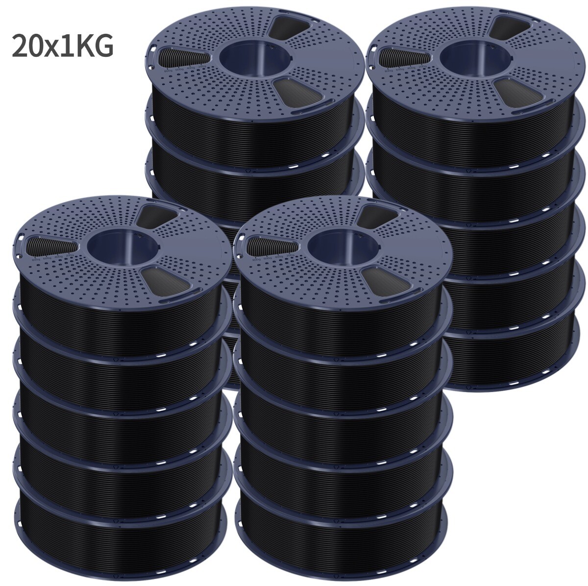 5x1KG 5x10KG 20x1KG Sunlu 1.75MM PLA Filament For 3D Printer 1KG Spool