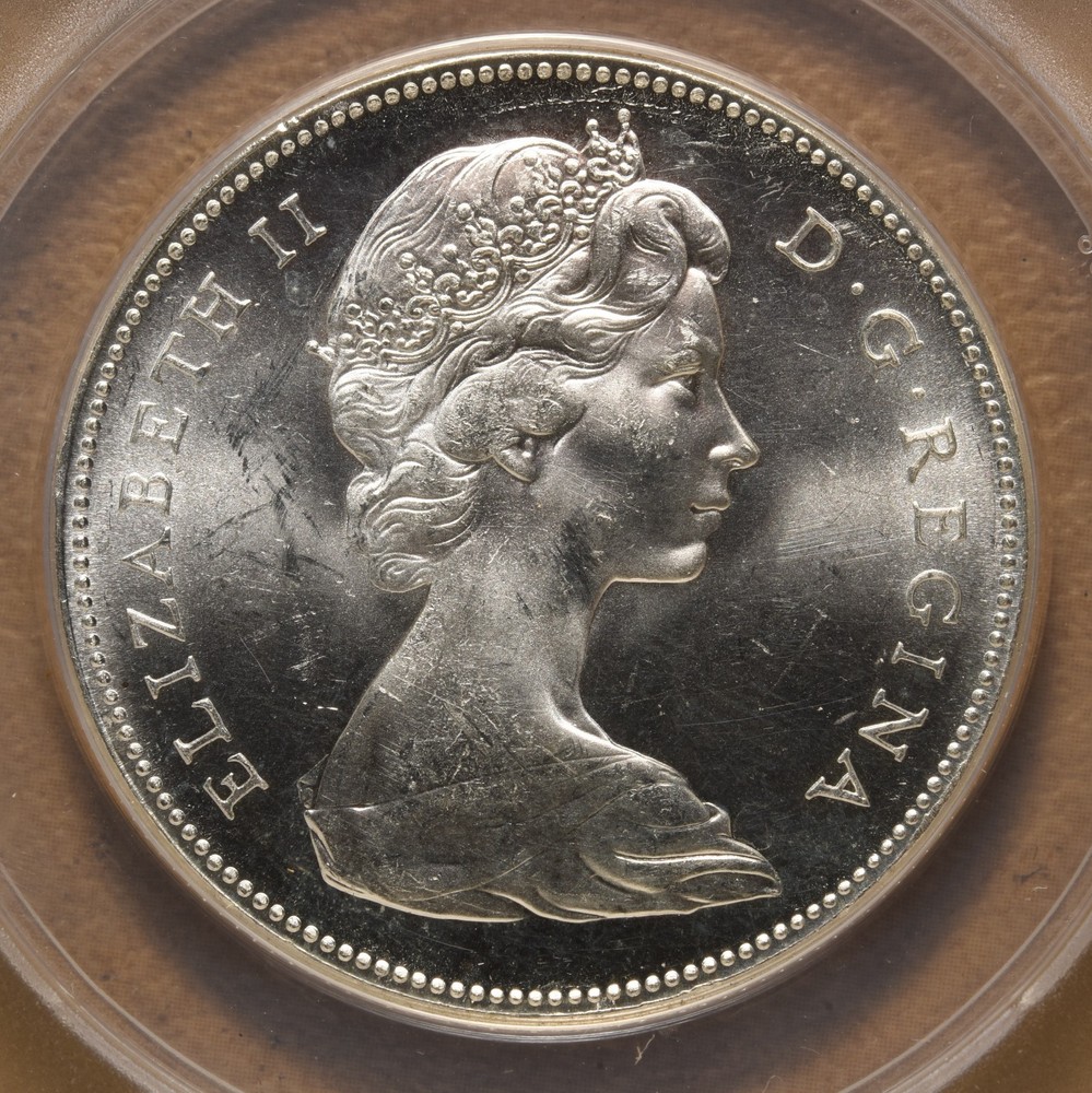 1967 Canada Silver Dollar ANACS MS64