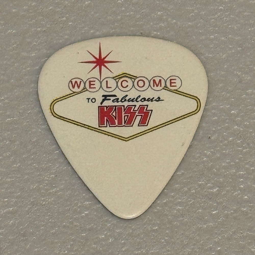 KISS Tommy Thayer Guitar Pick 2014 Vegas Residency Tour KISS ROCKS VEGAS Stage