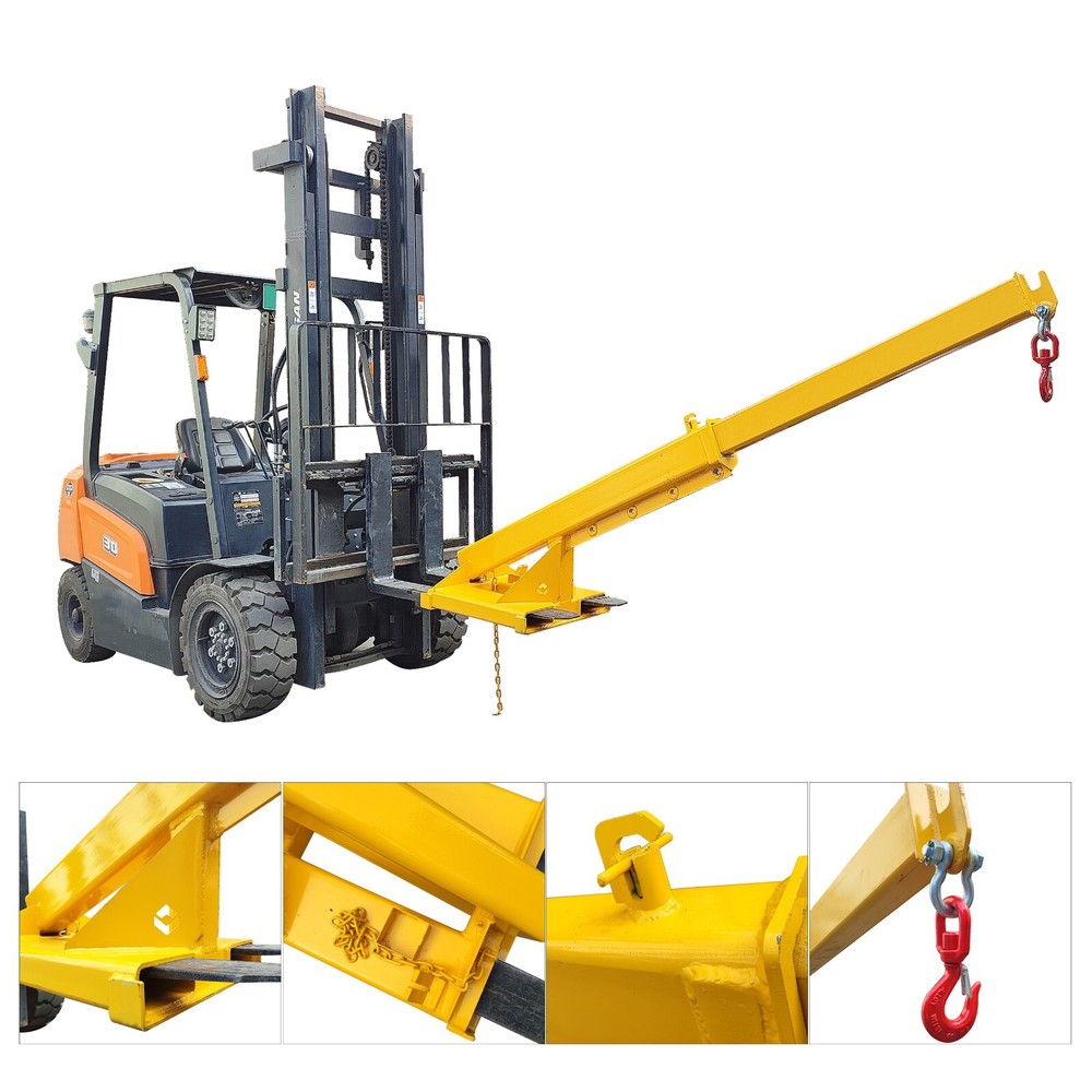 6600lbs Loading Forklift Mobile Crane, Forklift Extension Attachments Crane