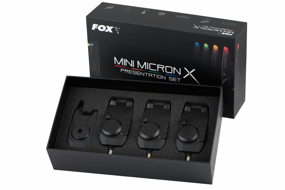 Fox Mini Micron X 3 Rod Bite Alarm & Receiver Set