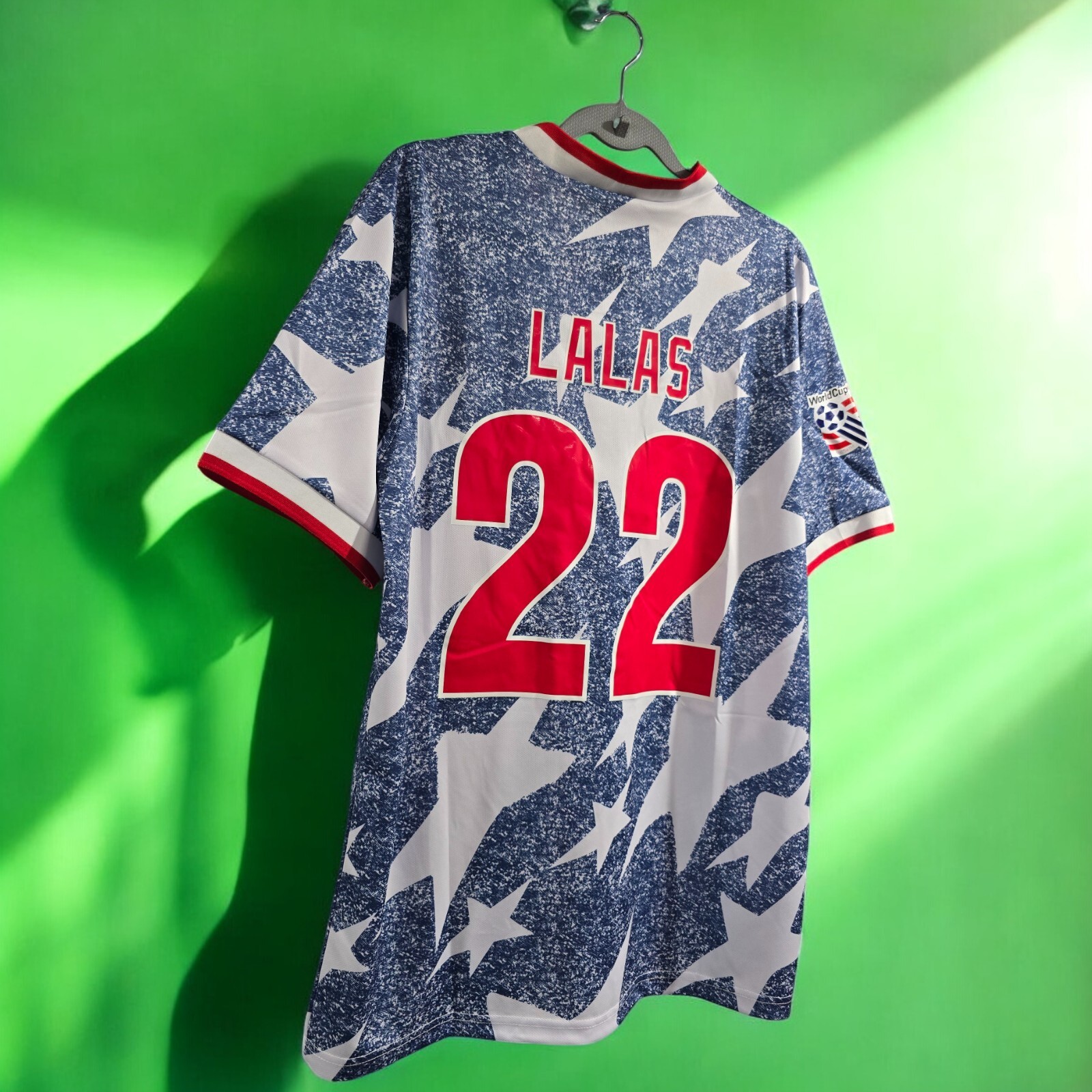 National Team USA Away - World Cup 1994 - Soccer - LALAS #22 - XL (Run Small)