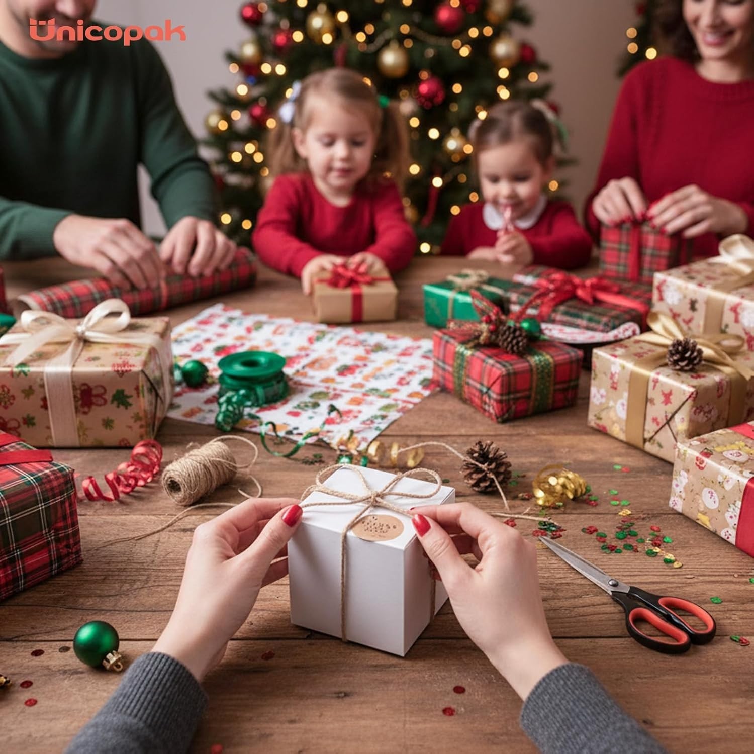 10 Pack 4X4X4 Small Gift Boxes, White / Black Gift Boxes with Lids for Presents