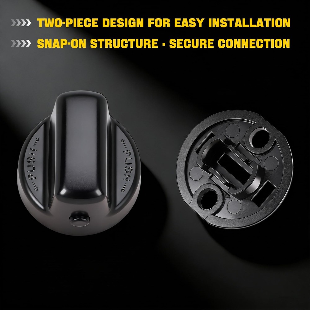 Ignition Key Knob & Push Start Button Replacement for 2007-2015 Mazda CX-9, 2...