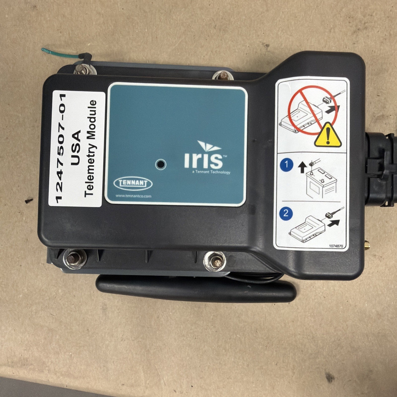 Tennant Nobles IRIS Telemetry module 1247507-01 floor scrubber part replacement