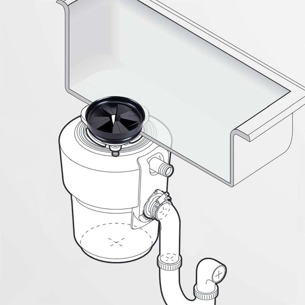 Garbage Disposal Splash Guard Replace for InSinkErator QCB-AM ,Quiet Sink Baffle