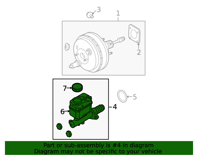 Genuine Ford Master Cylinder DL1Z-2140-D