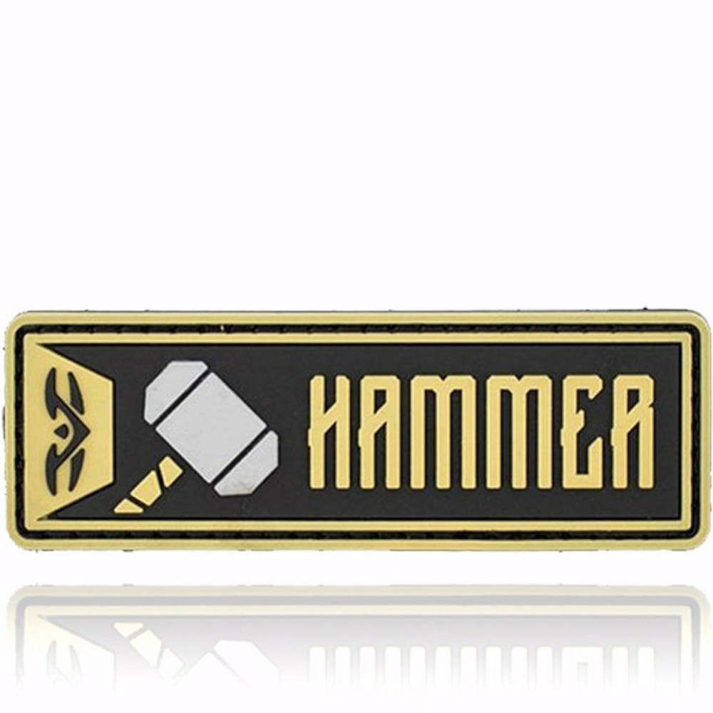 Valken Tactical Player Role Morale Patch Hook & Loop Hammer Tan Black NEW!