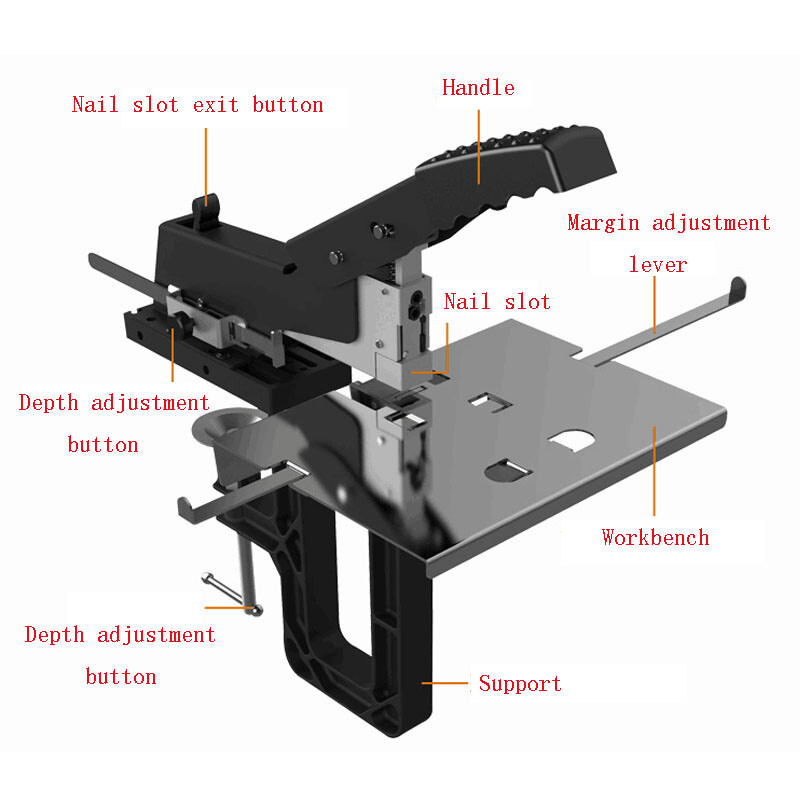 Professional Manual Dual Flat Riding Nail Saddle Stitch Stapler Binding Machine