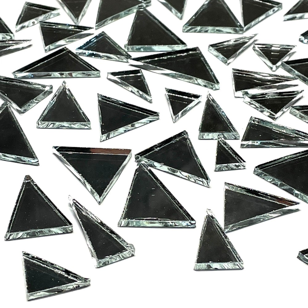 Mirror Glass Mosaic Triangles