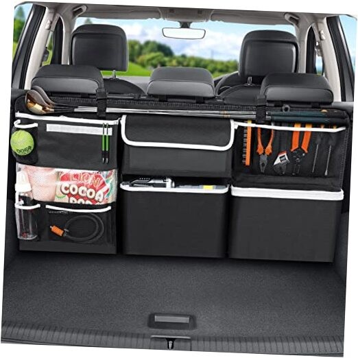 Car Storage Organizer New Version, Hanging Trunk New version-Large Black
