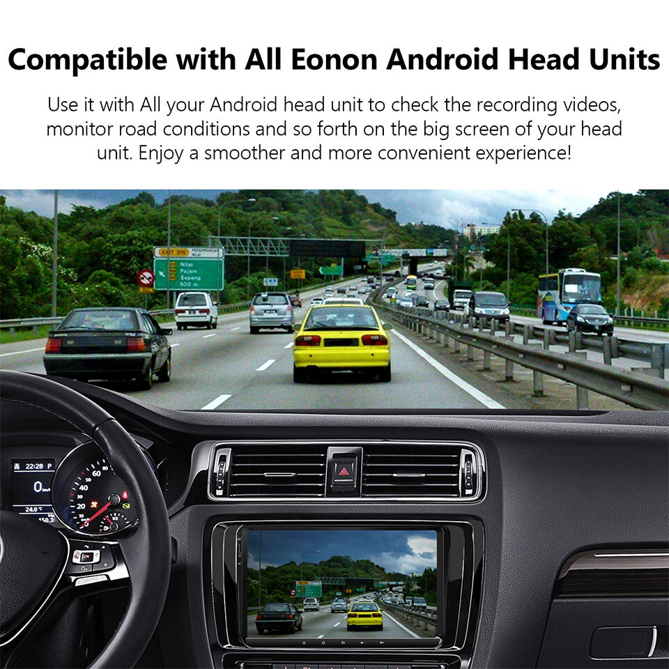 R0020 Car Dash Cam DVR Camera Video Recorder Dashcam 720P for Eonon Android Unit