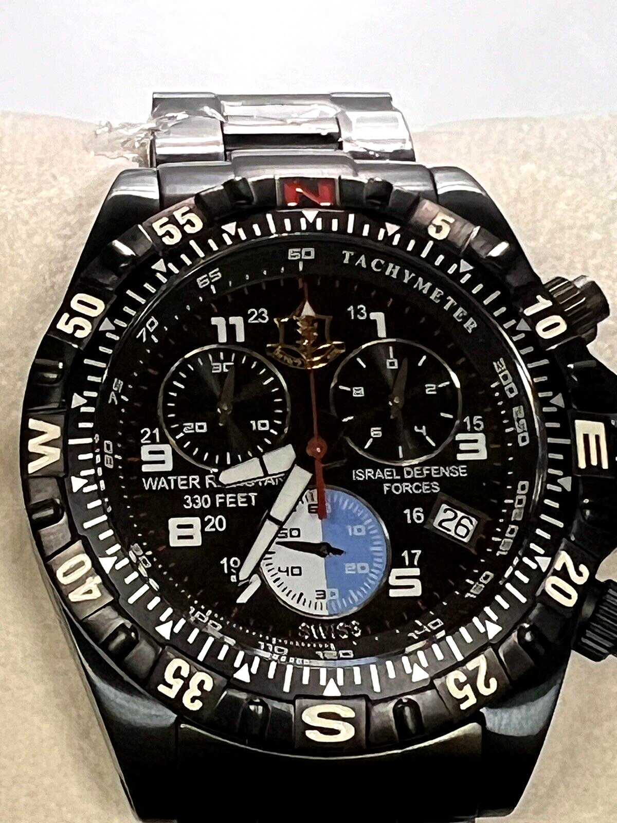 Israel Defense Forces 42 mm Stainless Steel Watch