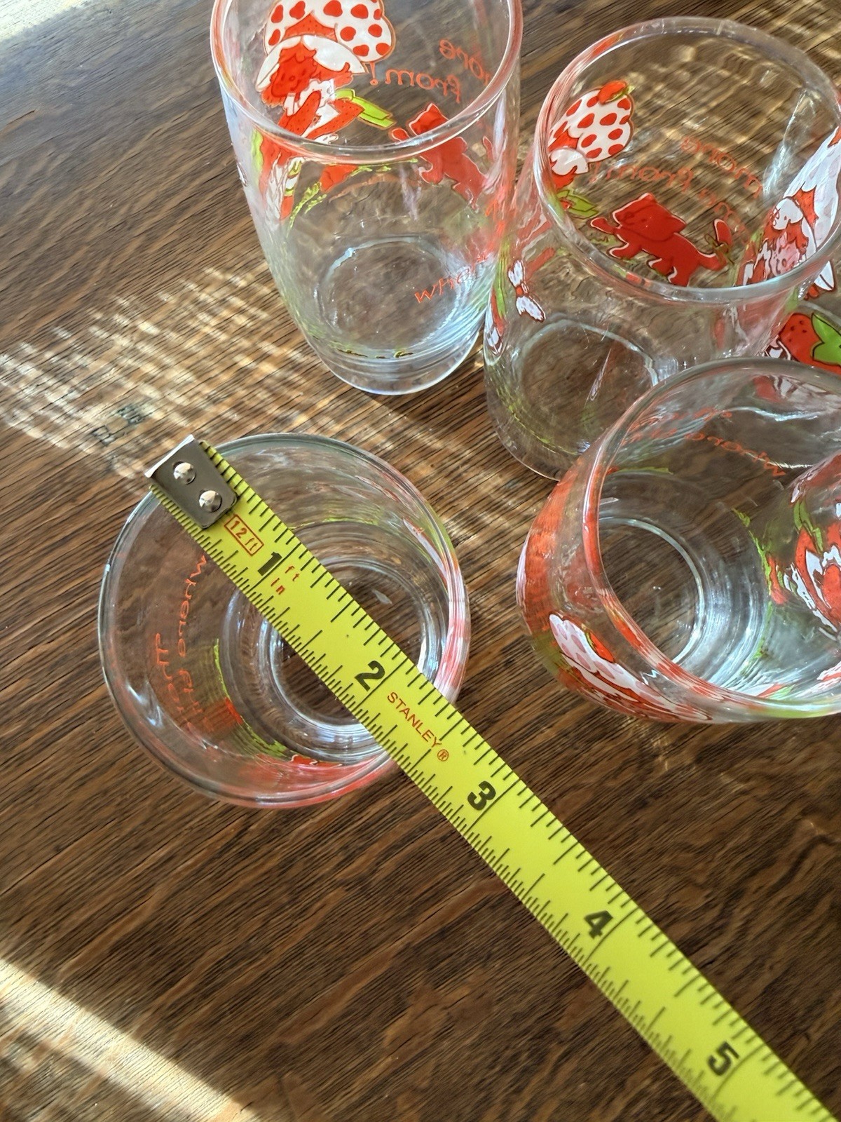 Set of 6 Vintage STRAWBERRY SHORTCAKE American Greetings 16oz Tumblers Glasses