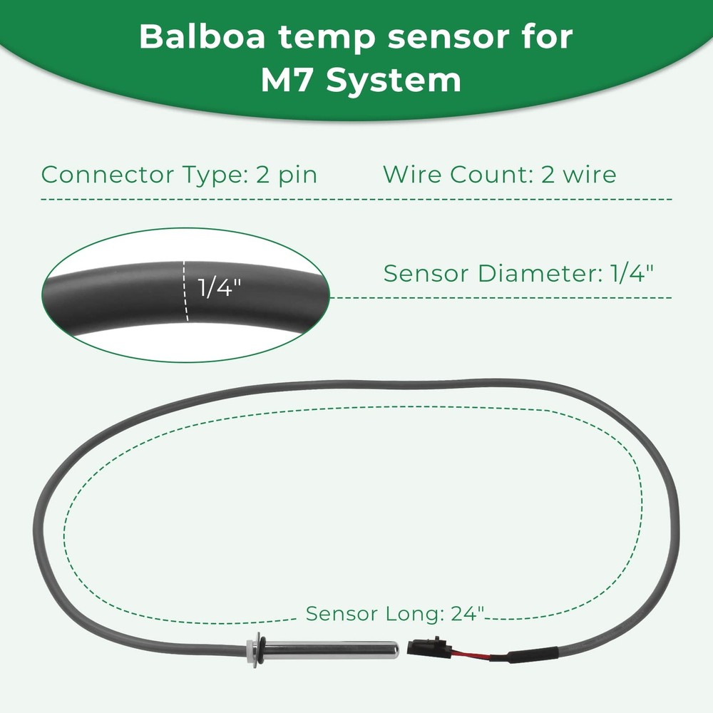 Ximoon Spa Parts Replacement for Balboa Sensor M7 System with 1 Pack, Gray