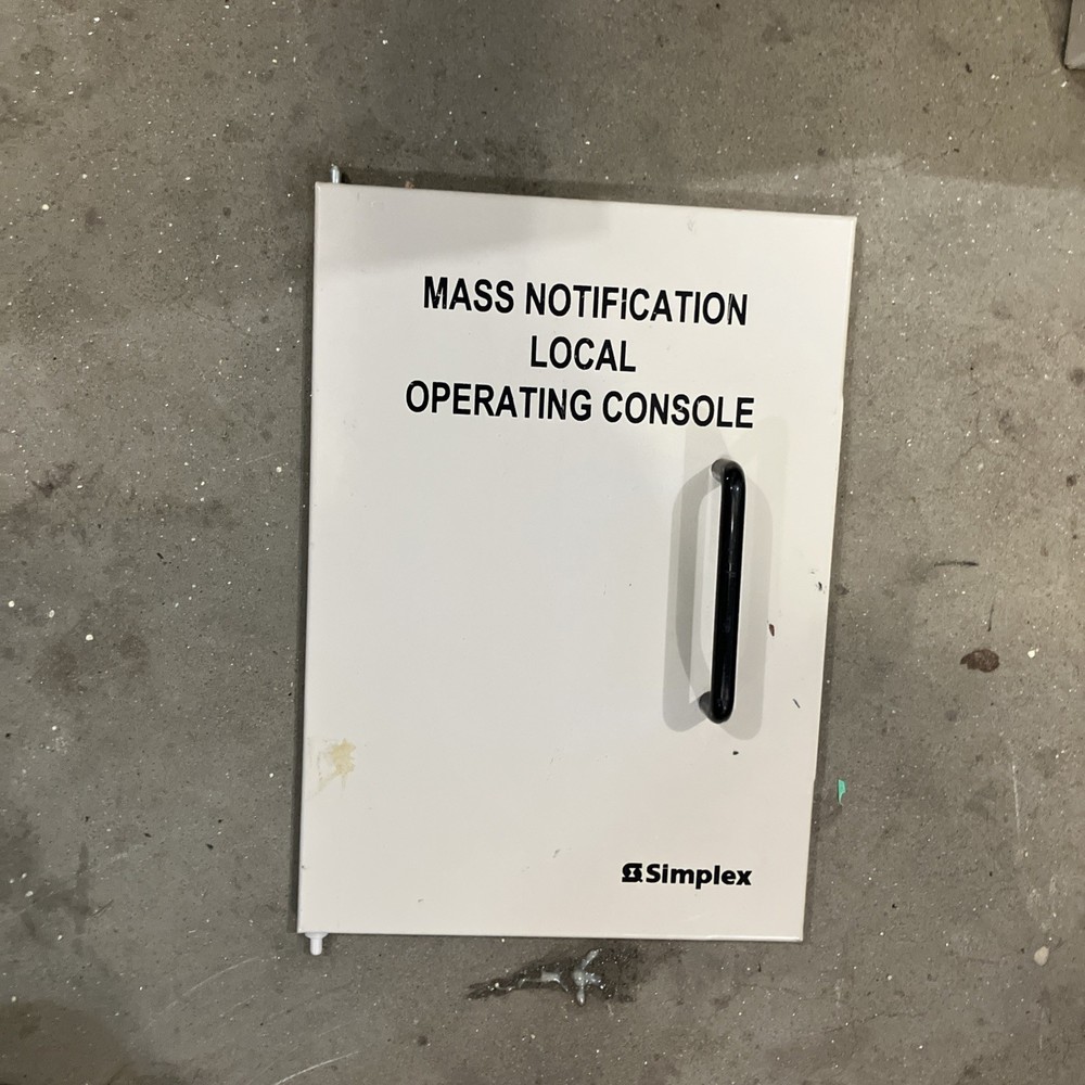 SIMPLEX GRINNELL Mass Notification Local Operating Console System LOC EVACS MNS