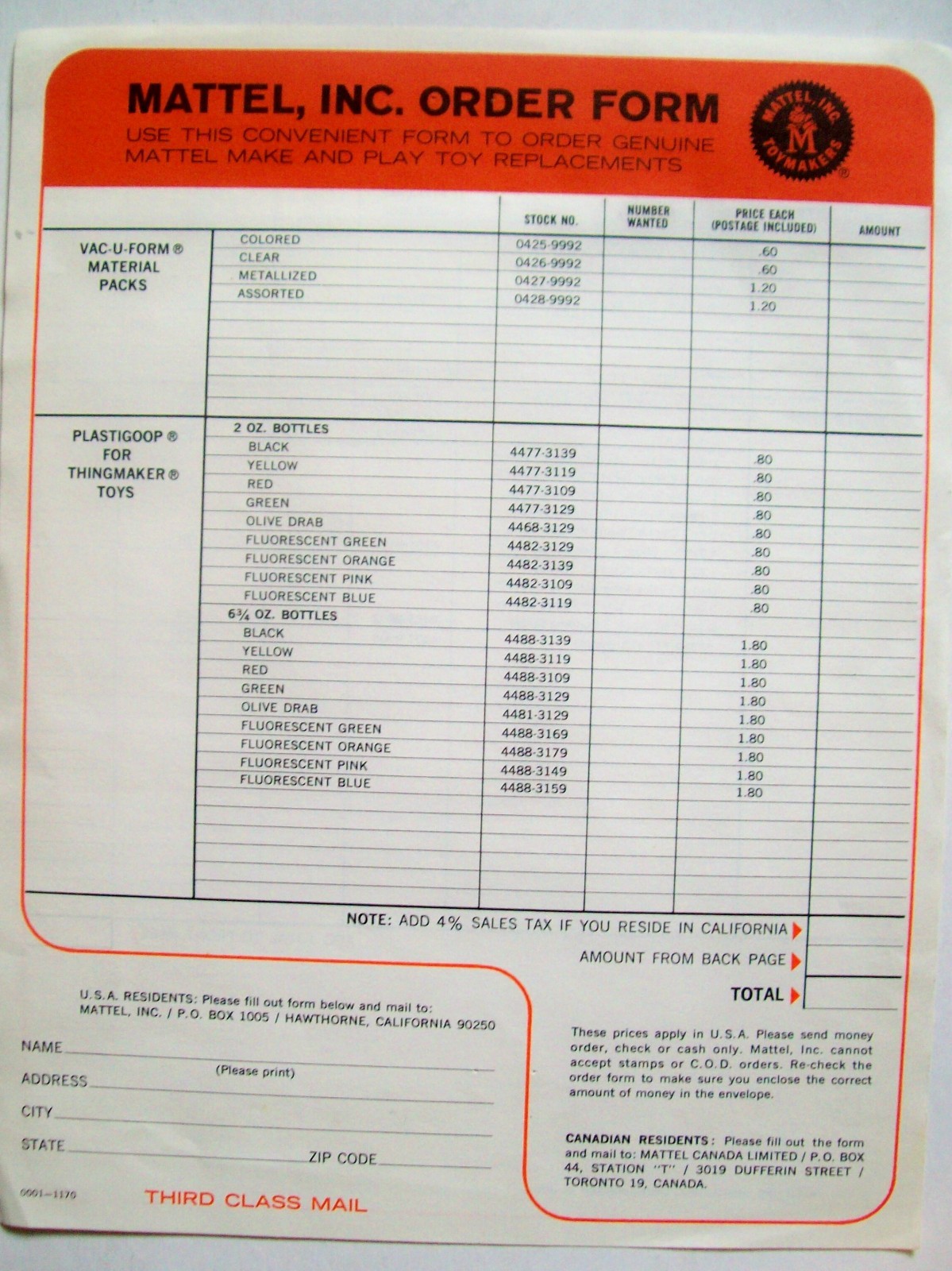 1965 "Fighting Men" Molding Toy by Mattel - 99% Complete with Working Heater