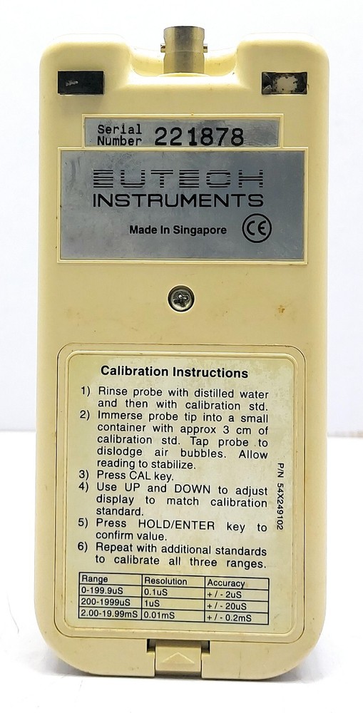 EUTECH Instrument EcoScan Con5 multi-Point Conductivity TDS Meter