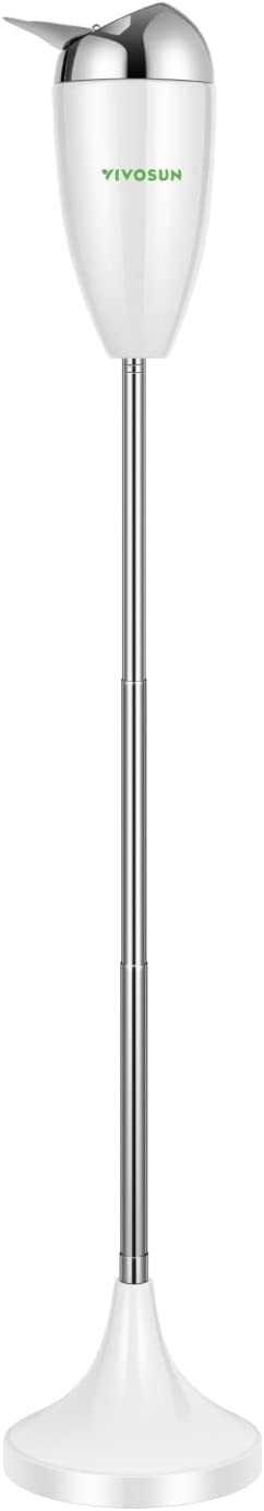 Adjustable Outdoor Standing Ashtray w/ Stainless Steel Lid Height 21.5" to 35"