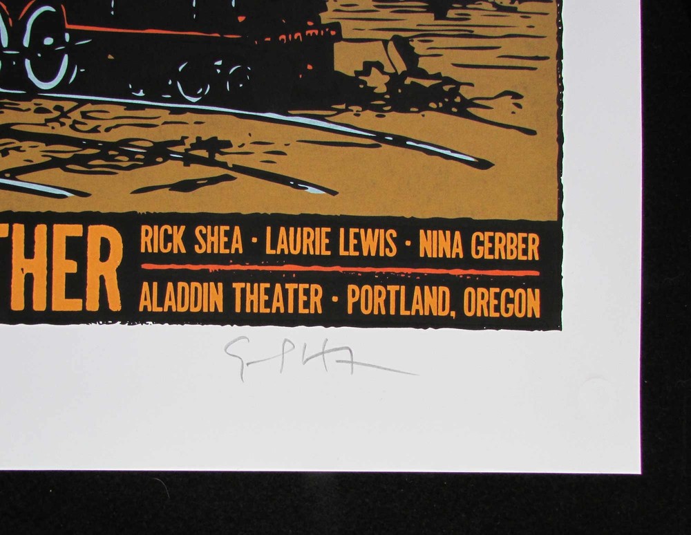 Dave Alvin Peter Case Poster Portland 2008 Hand-Signed Silkscreen Gary Houston