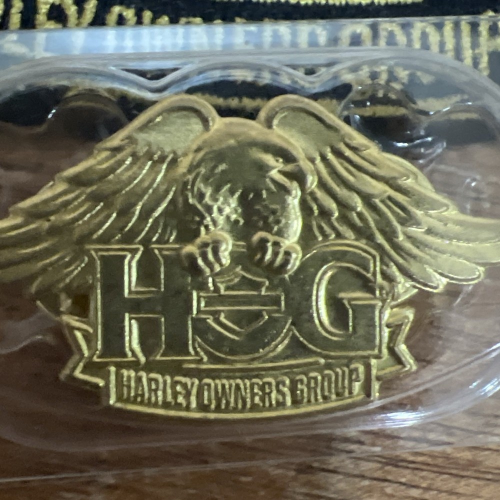 Authentic Harley Davidson Owners Group HOG Eagle Pin & Patch Lot