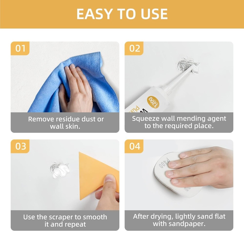 Ultimate 2-Piece Drywall Repair Patch Kit – Strong Adhesion & Quick Application