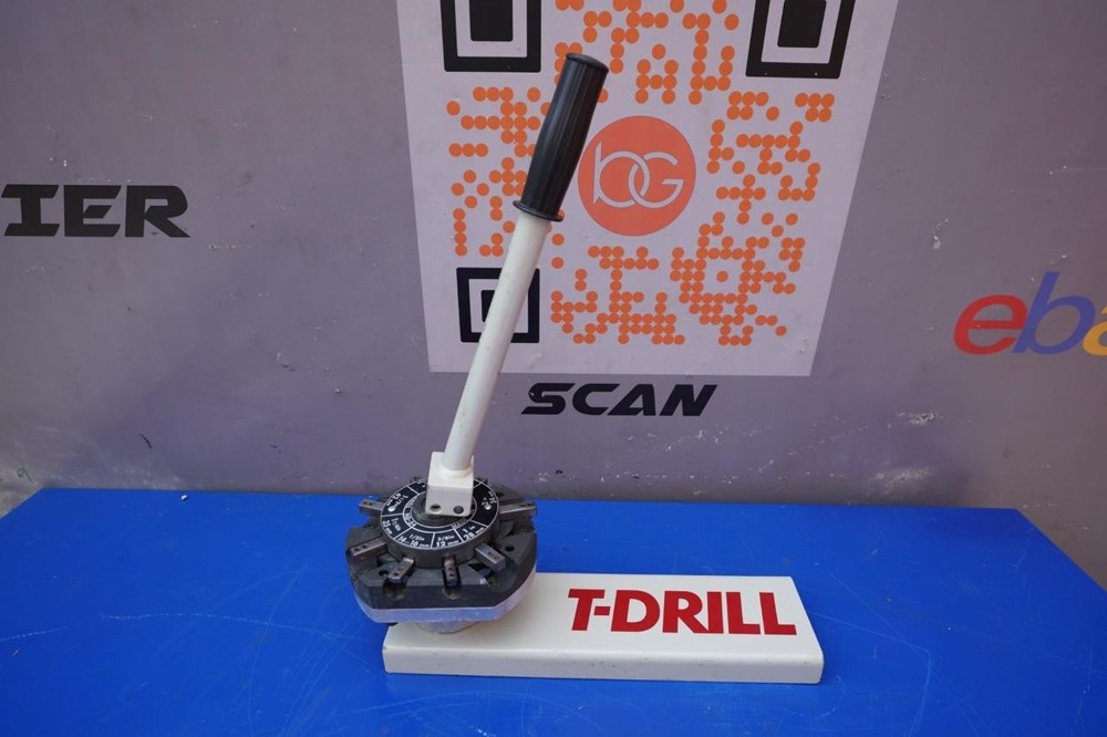 T-Drill T Notcher Tee Forming Machine  Mint Condition.