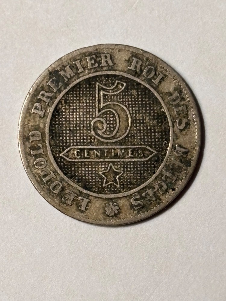 1862 Belgium 5 Centimes