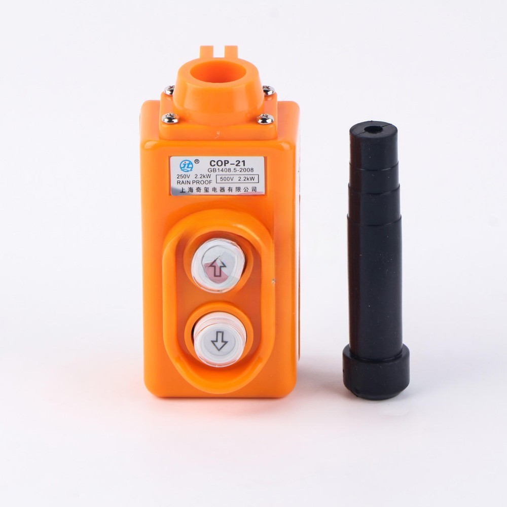 Directly Control 2 Button Hoist Crane Pendant Push Button COP21 Switch UP-Down