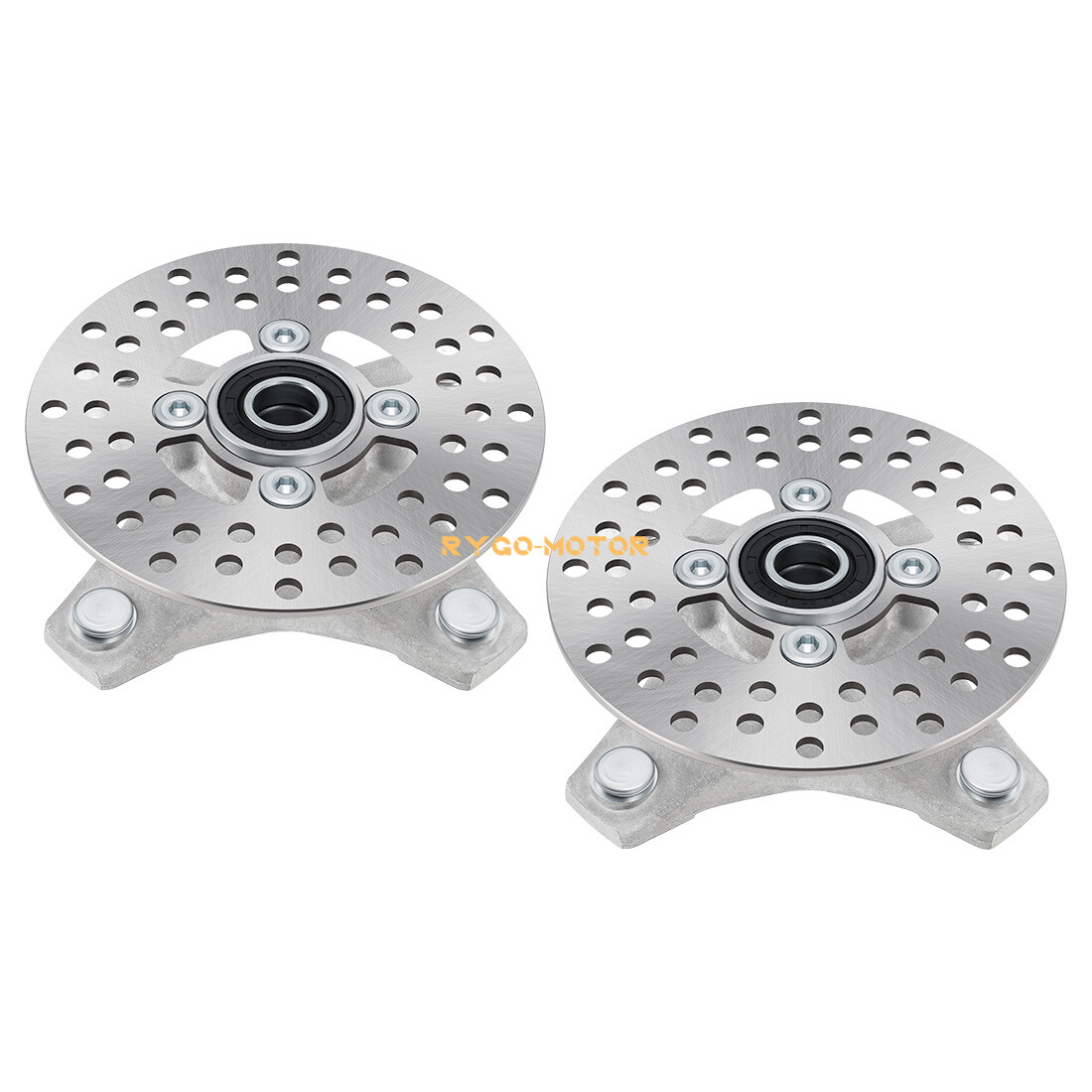 2 Front Wheel Hub & Rotor Kit For Yamaha Raptor 660R 700 700R YFM660R YFM700/R