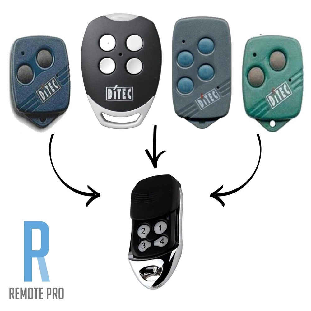 Ditec - GOL4, BIXLG4, BIXLP2 & BIXLS2 Compatible Garage/Gate Remote/Transmitter