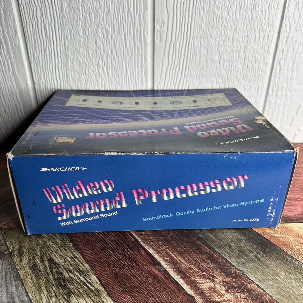 Archer Video Processor Model 15-1278 Radioshack Analog VHS Enhancer W Box