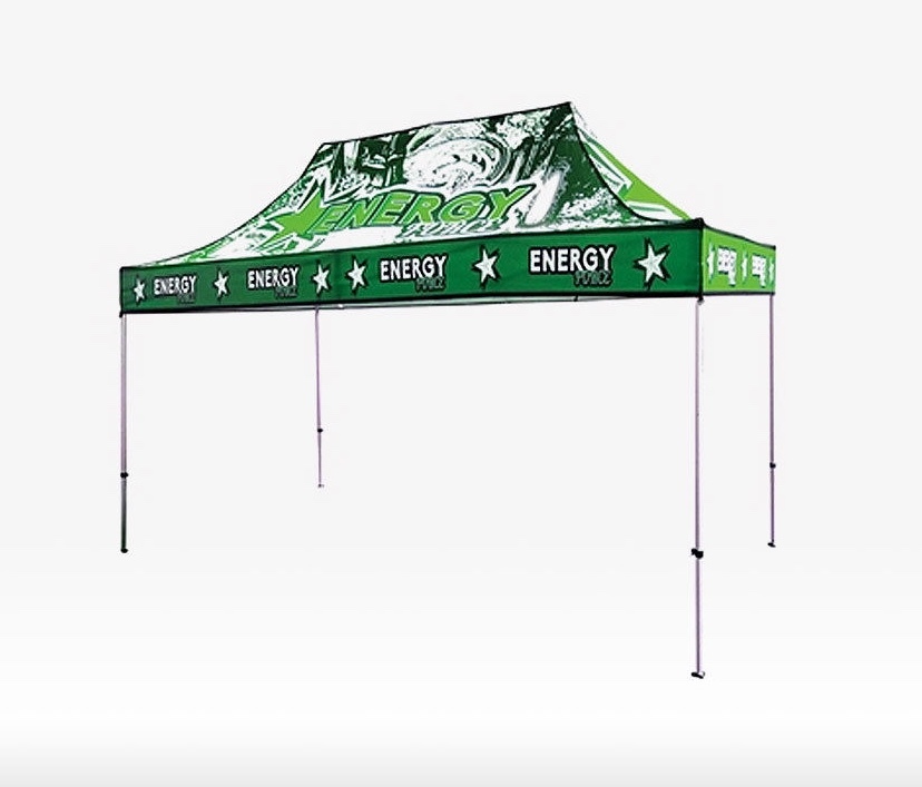 Canopy - 15ft x 10ft - Complete Package Aluminum Frame With Custom Printed Top