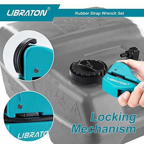 Strap Wrench 2-piece Multifunctional Adjustable Wrench Rubber Strap Wrench
