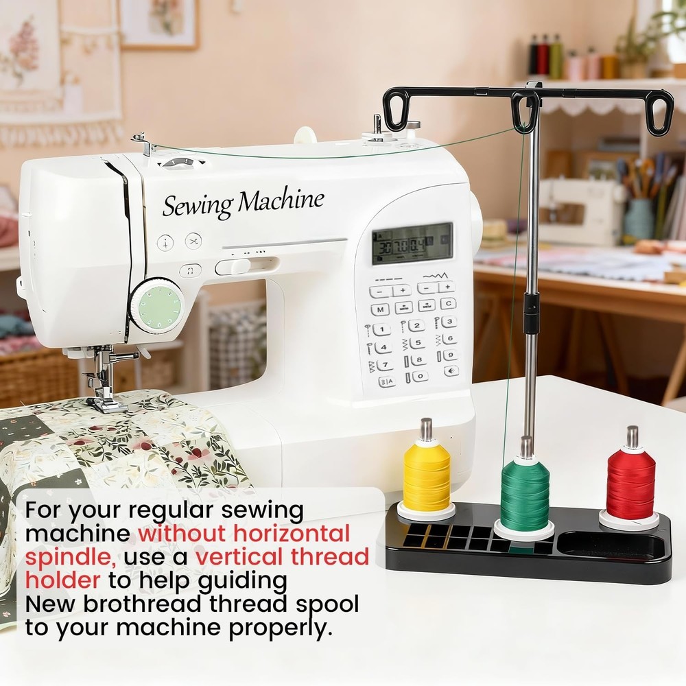 New brothread - 18 Options - Multi-Purpose 100% Mercerized Cotton Threads 50S...