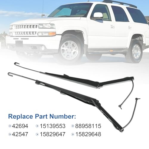 Front Windshield Wiper Arm Kit Replacement For Chevy Silverado Tahoe Avalanche