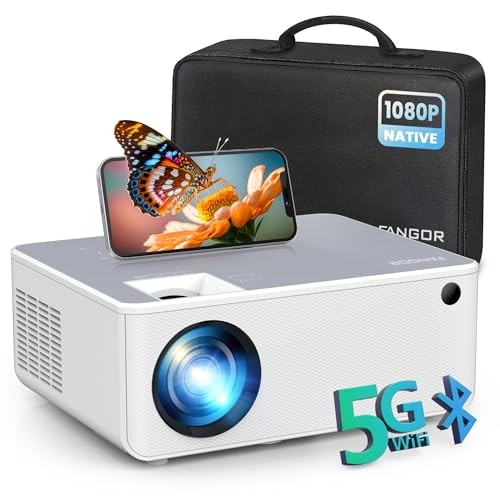 1080P HD Projector, WiFi Bluetooth Projectors, Max 230” Projection Screen