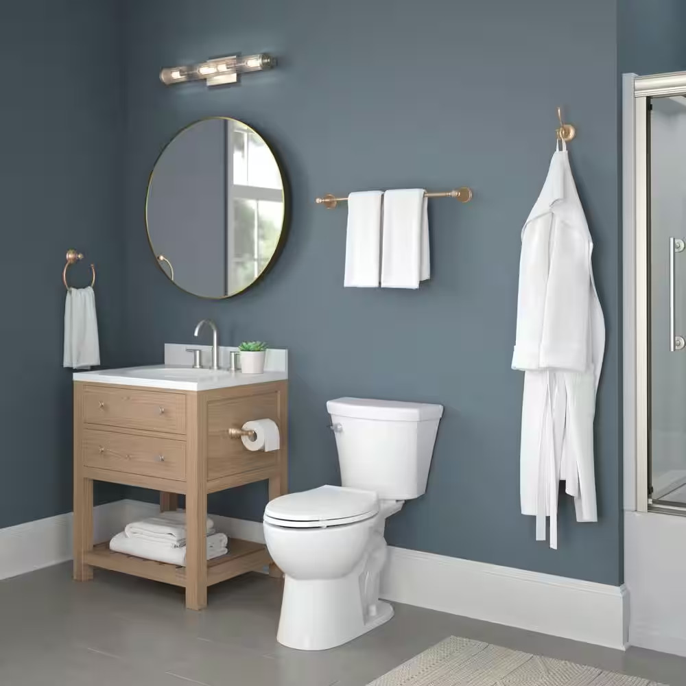 Cassidy Wall Mount J-Hook Towel Hook Bath Hardware Accessory in Champagne Bronze