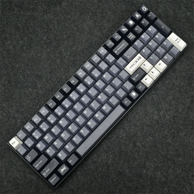 Apollo Theme Keycap Gray Cherry Profile 129 Key Dye-sub for Cherry MX Keyboard