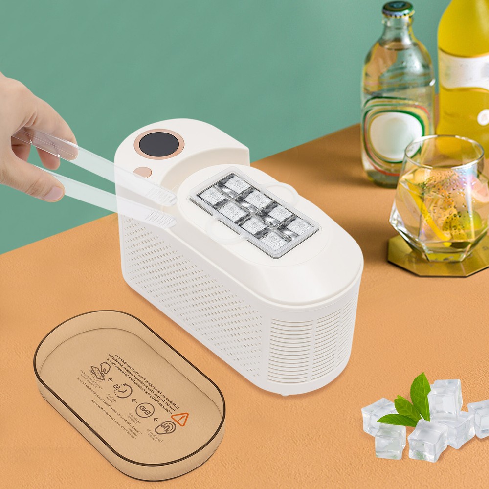 8 Cubes Compact Mini Countertop Ice Maker Ice Machine For Car/Travel Ice Maker