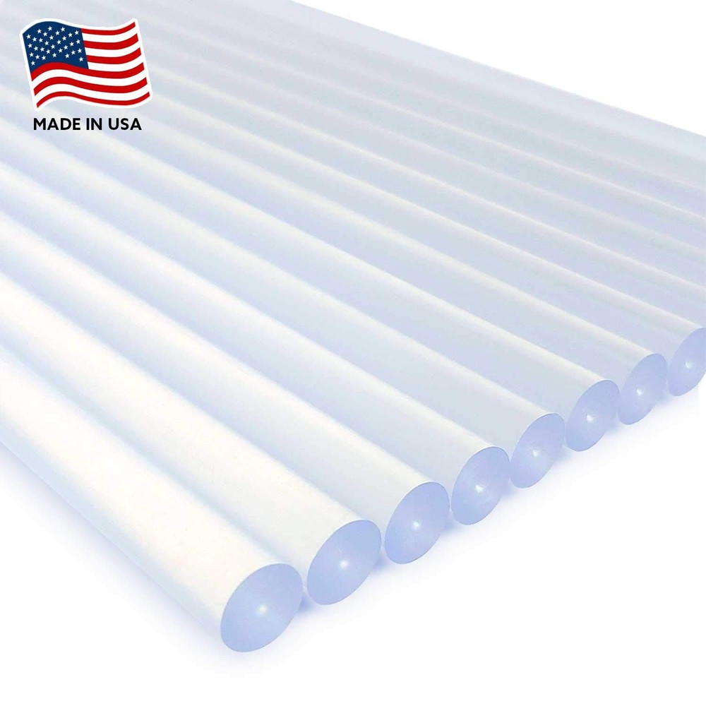 AdTech Hot Glue Sticks 10" Full Size, Clear, 24 SINGLE PACK, Clear
