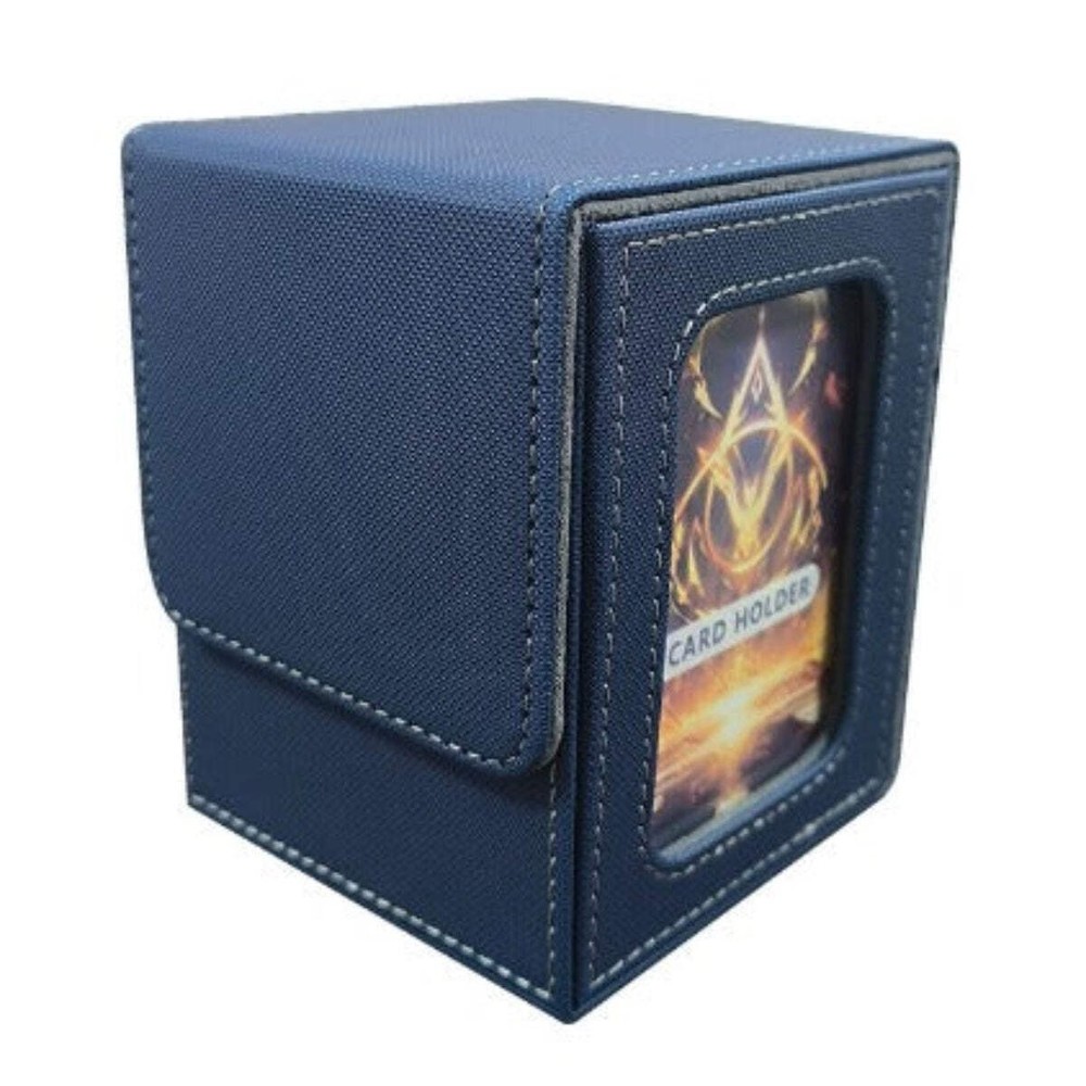 Commander Deck Box with Display Window 100 Double-Sleeved Cards Magnetic PU