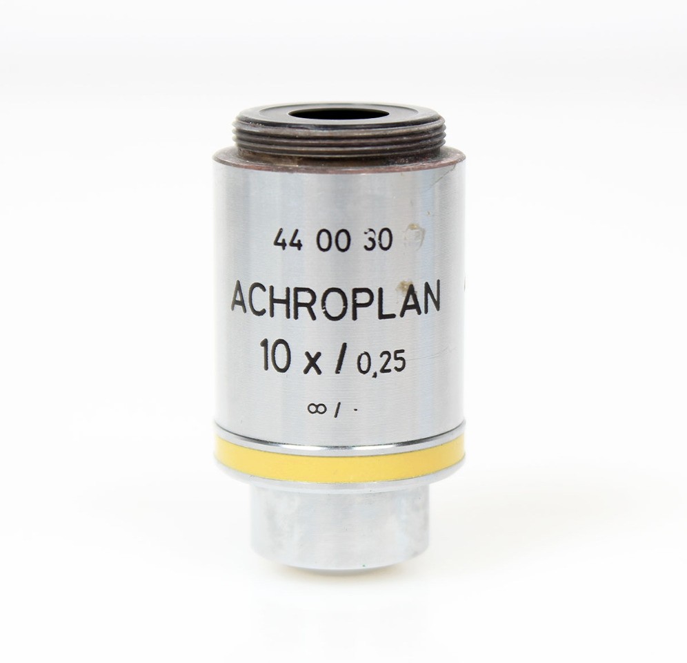Zeiss Achroplan 10x/0.25 Microscope Objective Lens ∞/- RMS, 440030