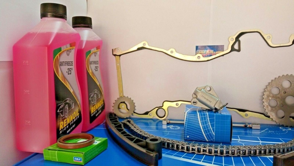 Timing chain + water pump + service belt kit for Fiat 500 1.3 D Multijet