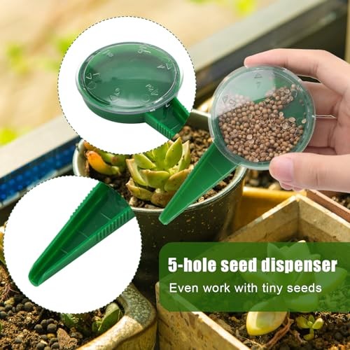 6pcs Seed Spreader Tool Set, Including 2 Small Seed Planter Sower Handheld