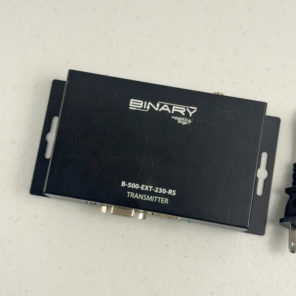 BINARY Transmitter B-540-EXT-230-RS WITH W/ Power Supply TESTED WORKING